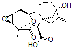 CAS#: 19147-78-5， (1R,2R,5S,8S,9S,10R,11S,12R,14S)-5-hydroxy-11-methyl-6-methylidene-17-oxo-13,16-dioxahexacyclo[9.4.2.1(5,8).0(1,10).0(2,8).0(12,14)]octadecane-9-carboxylic acid