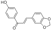 结构式 CAS# 19152-39-7, 3-(1,3-苯并二氧戊环-5-基)-1-(4-羟基苯基)-2-丙烯-1-酮