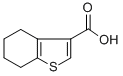 structure of CAS# 19156-54-8, 4,5,6,7-Tetrahydro-Benzo[b]Thiophene-3-Carboxylic Acid;4,5,6,7-Tetrahydrobenzothiophene-3-Carboxylate;Zinc00245897