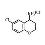 structure of CAS# 191608-09-0, 6-Chlorochroman-4-Amine Hydrochloride;6-Chloro-Chroman-4-ylamine hydrochloride