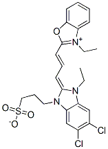 CAS#: 19163-98-5， 2-[3-[5,6-Dichloro-1-Ethyl-1,3-Dihydro-3-(3-Sulphonatopropyl)-2H-Benzimidazol-2-Ylidene]Prop-1-Enyl]-3-Ethylbenzoxazolium inner salt