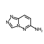 structure of CAS# 19195-46-1, [1,2,4]Triazolo[4,3-b]Pyridazin-6-Amine;[1,2,4]Triazolo[4,3-b]pyridazin-6-amine;4-hydro-1,2,4-triazolo[4,3-e]pyridazine-6-ylamine;MFCD09991762