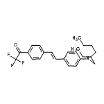 结构式 CAS# 192190-91-3, 1-(4-{(E)-2-[4-(二丁基氨基)苯基]乙烯基}苯基)-2,2,2-三氟乙烷酮