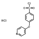structure of CAS# 192330-49-7, 4-(4-Pyridinyloxy)Benzenesulfonyl Chloride Hydrochloride (1:1);(4-(4-PYRIDYLOXY)PHENYL)SULFONYL CHLORIDE HYDROCHLORIDE;[1623-92-3];4-(4-PYRIDYLOXY)BENZENESULFONYL CHLORIDE HCL