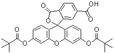CAS#: 192374-17-7， 3',6'-Bis[(2,2-Dimethylpropanoyl)Oxy]-3-Oxo-3H-Spiro[2-Benzofuran-1,9'-Xanthene]-6-Carboxylic Acid