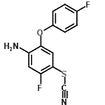 CAS#: 19239-05-5， 4-Amino-2-Fluoro-5-(4-Fluorophenoxy)Phenyl Thiocyanate