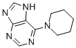 structure of CAS# 1928-81-0, 6-Piperidinopurine;6-(1-Piperidyl)-7H-Purine;6-Piperidino-7H-Purine;Bas 01259843