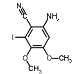 CAS#: 192869-24-2， 6-Amino-2-Iodo-3,4-Dimethoxybenzonitrile