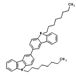 CAS#: 193017-42-4， 9,9'-Dioctyl-9H,9'H-3,3'-Bicarbazole
