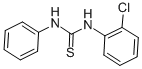 结构式 CAS# 1932-36-1, N-(2-氯苯基)-N'-苯基-硫脲