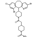 CAS#: 193275-85-3， 4-{2-[4-(3,10-Dibromo-8-Chloro-6,11-Dihydro-5H-Benzo[5,6]Cyclohepta[1,2-b]Pyridin-11-Yl)-1-Piperidinyl]-2-Oxoethyl}-1-Piperidinecarboxamide