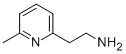 structure of CAS# 19363-94-1, 6-Methyl-2-Pyridineethanamine;2-(6-Methylpyridin-2-Yl)Ethanamine(SALTDATA: FREE);2-(6-Methylpyridin-2-Yl)Ethan-1-Amine;2-(6-Methyl-Pyridin-2-Yl)-Ethylamine