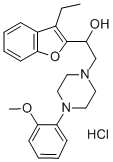 CAS#: 194099-59-7， 1-(3-Ethyl-1-Benzofuran-2-Yl)-2-[4-(2-Methoxyphenyl)Piperazin-1-Yl]Ethanol Hydrochloride
