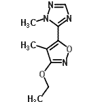 CAS#: 194286-88-9， 5-(3-Ethoxy-4-Methyl-1,2-Oxazol-5-Yl)-1-Methyl-1H-1,2,4-Triazole