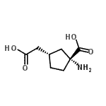 CAS#: 194785-82-5， (1R,3S)-1-Amino-3-(Carboxymethyl)Cyclopentanecarboxylic Acid