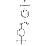 结构式 CAS# 195371-90-5, 4-(三氟甲基)-N-[4-(三氟甲基)苯基]苯甲酰胺