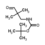 structure of CAS# 195387-13-4, 2-Methyl-2-Propanyl (2,2-Dimethyl-3-Oxopropyl)Carbamate;tert-butyl (2,2-dimethyl-3-oxopropyl)carbamate