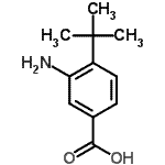 CAS#: 196394-09-9， 3-Amino-4-(2-Methyl-2-Propanyl)Benzoic Acid