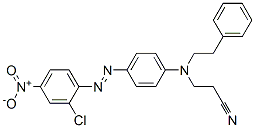 CAS#: 19649-68-4， 3-[p-[(2-Chloro-4-Nitrophenyl)Azo]-N-Phenethylanilino]Propiononitrile