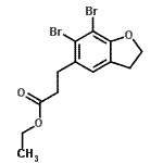 CAS#: 196597-75-8， Ethyl 3-(6,7-Dibromo-2,3-Dihydro-1-Benzofuran-5-Yl)Propanoate