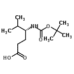 CAS#: 197006-14-7， (4R)-5-Methyl-4-({[(2-Methyl-2-Propanyl)Oxy]Carbonyl}Amino)Hexanoic Acid