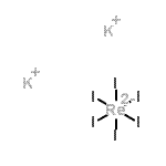 structure of CAS# 19710-22-6, Dipotassium Hexaiodorhenate(2-);Potassium hexaiodorhenate(IV);POTASSIUMHEXAIODORHENATE;575038_ALDRICH