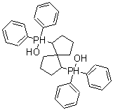 structure of CAS# 197159-86-7, P,P-Diphenyl-Phosphinous Acid P,P'-(1R,6R)-Spiro[4.4]Nonane-1,6-Diyl Ester