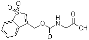 structure of CAS# 197245-13-9, N-{[(1,1-Dioxido-1-Benzothiophen-3-Yl)Methoxy]Carbonyl}Glycine;N-(Benzo[<wbr>b]thiophe<wbr>nesulfone<wbr>-2-methox<wbr>ycarbonyl<wbr>)aminoace<wbr>tic acid;N-(Benzo[b]thiophenesulfone-2-methoxycarbonyl)glycine;N-Bsmoc-glycine