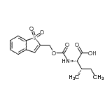 structure of CAS# 197245-22-0, N-{[(1,1-Dioxido-1-Benzothiophen-2-Yl)Methoxy]Carbonyl}-L-Isoleucine;(2S,3S)-2<wbr>-{[(1,1-d<wbr>ioxobenzo<wbr>[d]thiol-<wbr>2-yl)meth<wbr>oxy]carbo<wbr>nylamino}<wbr>-3-methyl<wbr>pentanoic<wbr> acid;Bsmoc-Ile-OH;N-(Benzo[b]thiophenesulfone-2-methoxycarbonyl)-L-isoleucine