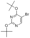 structure of CAS# 19752-61-5, 5-Bromo-2,4-Bis(1,1-Dimethylethoxy)-Pyrimidine;5-BROMO-2,4-DI-(TERT-BUTOXY)PYRIMIDINE;2,4-DI-(TERT-BUTOXY)-5-BROMOPYRIMIDINE;5-Bromo-2,4-Bis(Tert-Butoxy)Pyrimidine