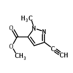 CAS#: 19762-24-4， Methyl 3-Ethynyl-1-Methyl-1H-Pyrazole-5-Carboxylate