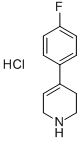 structure of CAS# 1978-61-6, 4-(4-Fluorophenyl)-1,2,3,6-Tetrahydropyridine Hydrochloride;St5443685;Nsc 89742