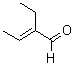 结构式 CAS# 19780-25-7, 2-乙基-2-丁烯醛