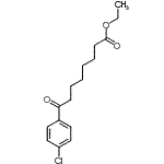 structure of CAS# 198064-91-4, Ethyl 8-(4-Chlorophenyl)-8-Oxooctanoate;Ethyl 8-(4-chlorophenyl)-8-oxooctanoate