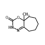 CAS#: 19836-53-4， 4alpha-Methyl-4A,5,6,7,8,9-Hexahydrocyclohepta[E][1,3,4]Oxadiazin-3(2H)-One