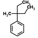 结构式 CAS# 1985-97-3, (3-甲基-3-戊烷基)苯