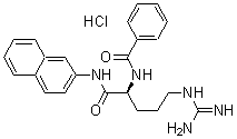 CAS#: 198555-19-0， N-[(1S)-4-[(Aminoiminomethyl)Amino]-1-[(2-Naphthalenylamino)Carbonyl]Butyl]-Benzamide Hydrochloride (1:1)