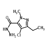 CAS#: 198757-18-5， 4-Chloro-5-Ethyl-2-Methyl-Pyrazole-3-Carbohydrazide