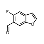 CAS#: 199391-71-4， 5-Fluoro-1-Benzofuran-6-Carbaldehyde