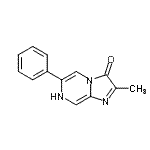 结构式 CAS# 19953-58-3, 2-甲基-6-苯基咪唑并[1,2-a]吡嗪-3(7H)-酮