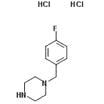 structure of CAS# 199672-06-5, 1-(4-Fluorobenzyl)Piperazine Dihydrochloride;1-(4-Fluoro-benzyl)-piperazine dihydrochloride;1-(4-FLUORO-BENZYL)-PIPERAZINE2HCL