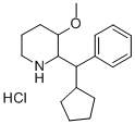 CAS#: 19974-65-3, 2-(alpha-Cyclopentylbenzyl)-3-Methoxypiperidine Hydrochloride