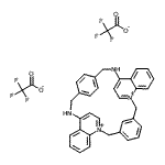 CAS#: 199934-16-2， 17,24-Diaza-1,9-Diazoniaheptacyclo[23.6.2.2<Sup>9,16</Sup>.2<Sup>19,22</Sup>.1<Sup>3,7</Sup>.0<Sup>10,15</Sup>.0<Sup>26,31</Sup>]Octatriaconta-1(31),3(38),4,6,9,11,13,15,19,21,25,27,29,32,34,36-Hexadecaene Bis(Trifluoroacetate)