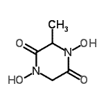 CAS#: 20010-74-6， 1,4-Dihydroxy-3-Methyl-2,5-Piperazinedione