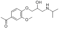 CAS#: 20041-40-1， 4'-[2-Hydroxy-3-(Isopropylamino)Propoxy]-3'-Methoxyacetophenone