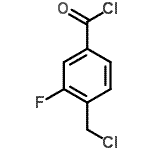 CAS 登录号：200418-17-3， 4-(氯甲基)-3-氟苯甲酰氯
