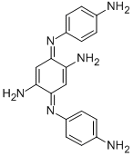 structure of CAS# 20048-27-5, Bandrowski's Base;[4-Amino-3,6-Bis[(4-Aminophenyl)Imino]-1-Cyclohexa-1,4-Dienyl]Amine;Brn 2395527;Bandrowski's Base