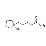 CAS#: 20098-10-6， 5-(1-Hydroxycyclopentyl)Pentanamide