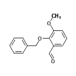 structure of CAS# 2011-06-5, 2-(Benzyloxy)-3-Methoxybenzaldehyde;########;2-(benzyloxy)-3-methoxybenzenecarbaldehyde;2-Benzyloxy-3-methoxybenzaldehyd