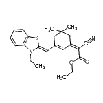 CAS#: 20159-49-3， Ethyl (2Z)-Cyano{3-[(Z)-(3-Ethyl-1,3-Benzothiazol-2(3H)-Ylidene)Methyl]-5,5-Dimethyl-2-Cyclohexen-1-Ylidene}Acetate